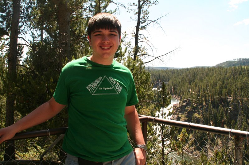 Trip (149).JPG - Kris at Yellowstone National Park Artist Point